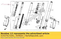 Aqui você pode pedir o colarinho, agulha de rebote em Honda , com o número da peça 51437KZ3J41: