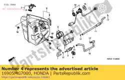 Aquí puede pedir amortiguador, filtro de combustible de Honda , con el número de pieza 16905MG7000: