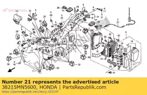 Honda 38215MN5600 etiqueta, caja de fusibles - Lado inferior