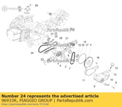 Aprilia 96933R, Nokkenas ketting, OEM: Aprilia 96933R