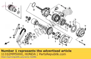 honda 11102MM5000 alternator mounting plate - Bottom side
