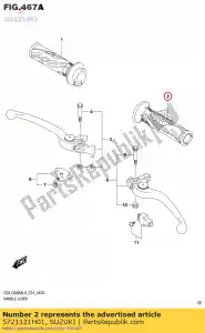 suzuki 5721121H01 aperto, lh - Lado inferior