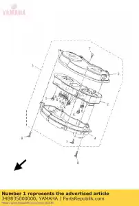 yamaha 34B835000000 gruppo metro (km/h) - Il fondo