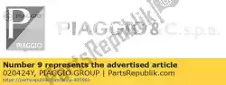 Aquí puede pedir deriva de Piaggio Group , con el número de pieza 020424Y: