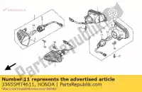 33655MT4611, Honda, stopcontact comp., l. rr. knipoog honda vfr  f r vfr750f 750 , Nieuw