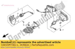 Here you can order the socket comp., l. Rr. Wink from Honda, with part number 33655MT4611: