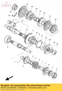 yamaha 90387253M900 coleira (1ae) - Lado inferior