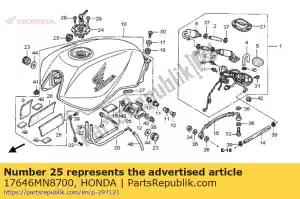 honda 17646MN8700 borracha, vedação de respiro - Lado inferior