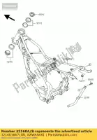 32160166718R, Kawasaki, frame-comp, main, f.s.blac kx85a kawasaki kx 85 2010 2011 2012 2013, Nuevo