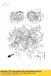 Suzuki 1152210F00 plaque, séparateur d'huile - La partie au fond