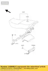 Here you can order the cover,tail,lwr,g. Silv zx600-e1 from Kawasaki, with part number 140901255474: