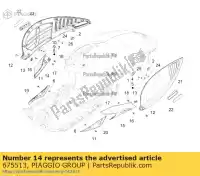675513, Piaggio Group, right spoiler rear terminal vespa vespa zapm80100, zapm80101, zapma7100 zapm80101 zapm808g, zapm80200, zapm8020, zapma7200, zapma78g zapma720 zapma78g,  zapmd710 zapmd7200,  946 125 150 946 2013 2014 2015 2016 2017 2018 2019 2020 2021 2022, New