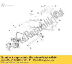 Here you can order the oil breather pipe from Piaggio Group, with part number 969415: