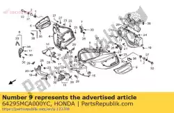 Aqui você pode pedir o veneziana, l. Capota lateral * r325m * (r325m caliente vermelho metálico) em Honda , com o número da peça 64295MCA000YC: