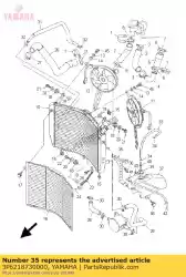 Qui puoi ordinare staffa, serbatoio di recupero da Yamaha , con numero parte 3P6218730000: