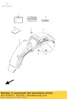 6311038313, Suzuki, garde-boue, arrière suzuki gn 125 250 1985 1988 1989 1990 1991 1992 1993 1994 1996 1997 1998 1999 2000 2001, Nouveau