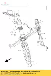 Suzuki 6212036EB0 rod,piston - Bottom side