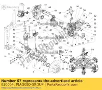 020004, Piaggio Group, tuerca m4 gilera piaggio fuoco mp mp3 nrg runner velofax zapm75100 zapta0100 50 125 250 300 400 500 1997 1998 2003 2005 2006 2007 2008 2009 2010 2011 2012 2013 2016 2017 2018 2019, Nuevo