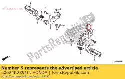 Here you can order the no description available from Honda, with part number 50624K28910: