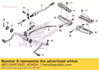 46513HM7000, Honda, conjunto de primavera., rr. freno p honda trx350fe fourtrax rancher 4x4 es trx400fw foreman trx450es trx250ex sporttrax trx500fa sportrax trx450fe trx400fa at foretrax rubicon rubican trx250x trx500fe trx500fpa wp trx250tm trx250tm1 350 400 450 250 500 , Nuevo