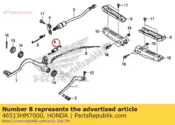 Tutaj możesz zamówić zespó? Spr?? Yn., rr. Hamulec p od Honda , z numerem części 46513HM7000: