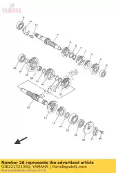 Aqui você pode pedir o roda dentada, acionamento (13t) em Yamaha , com o número da peça 938221321300: