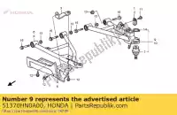 51370HN0A00, Honda, Conjunto de brazo, r. superior honda trx 450 2000 2001 2002 2003 2004, Nuevo