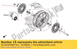 Qui puoi ordinare cuscinetto, sfera radiale, 6004 (uu) (ntn) da Honda , con numero parte 91054MN8741: