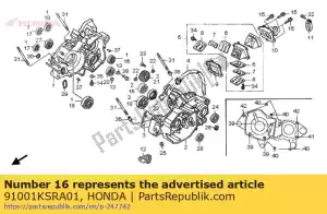 honda 91001KSRA01 roulement, bille radiale, 17x36x10 - La partie au fond