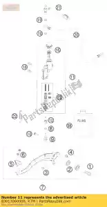 ktm 83013060000 voetrem cil. magura 13mm - Onderkant