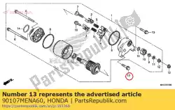 Aqui você pode pedir o parafuso, 6x28 em Honda , com o número da peça 90107MENA60: