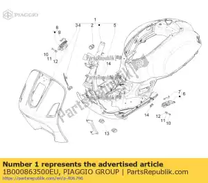 Piaggio Group 1B000863500EU fahrgestell - Lado inferior