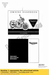 Aquí puede pedir manual de Triumph , con el número de pieza T3854400: