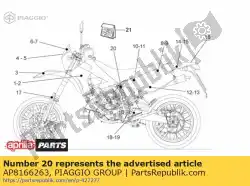 Qui puoi ordinare decalcomania dell'ammortizzatore da Piaggio Group , con numero parte AP8166263: