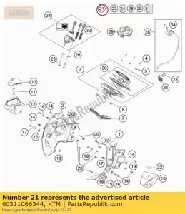 ktm 60311066344 sistema di chiusura gks cpl. - Il fondo