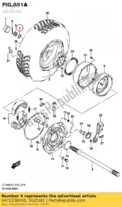 suzuki 6472338F00 arruela, cubo - Lado inferior