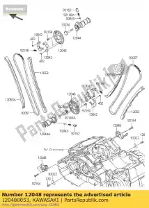 kawasaki 120480053 tenditore, catena a camme vn170 - Il fondo