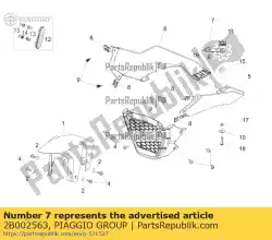 Aquí puede pedir soporte de fijación de Piaggio Group , con el número de pieza 2B002563: