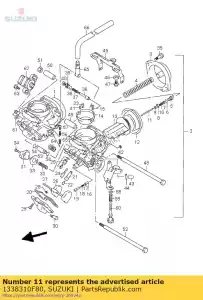 suzuki 1338310F80 aiguille, jet (5e19 - La partie au fond