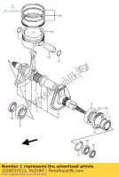 1220031G12, Suzuki, albero motore assy suzuki lt a700x kingquad 4x4 700 , Nuovo