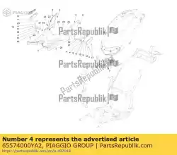 Tutaj możesz zamówić dost? P do drzwiczek ? Wiec farbe: miedziano-pomara? Czowy [955 / a] od Piaggio Group , z numerem części 65574000YA2: