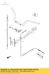 Here you can order the guide,throttle from Suzuki, with part number 5862631G00: