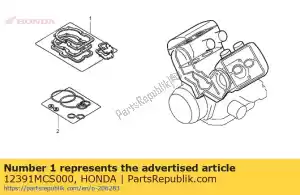 honda 12391MCS000 joint, couvercle de tête - La partie au fond