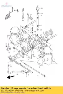 suzuki 1326719E00 schroef, regelaar - Onderkant