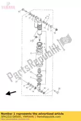 Aqui você pode pedir o conjunto de amortecedor traseiro, traseiro em Yamaha , com o número da peça 5PH222106000: