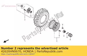 honda 42620HN0670 hub comp., l. rr. - Il fondo