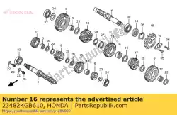 Qui puoi ordinare colletto, spline da Honda , con numero parte 23482KGB610: