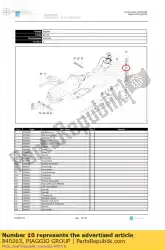 Ici, vous pouvez commander le protection auprès de Piaggio Group , avec le numéro de pièce 840263: