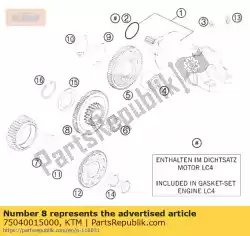 Here you can order the torque limiter              07 from KTM, with part number 75040015000: