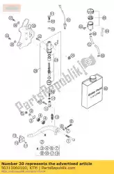 footbrakecyl. 13mm natuur 2001 van KTM, met onderdeel nummer 50313060100, bestel je hier online: